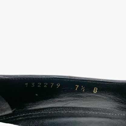 Gucci Horsebit Pumps in Black Guccissima Leather Size 7.5