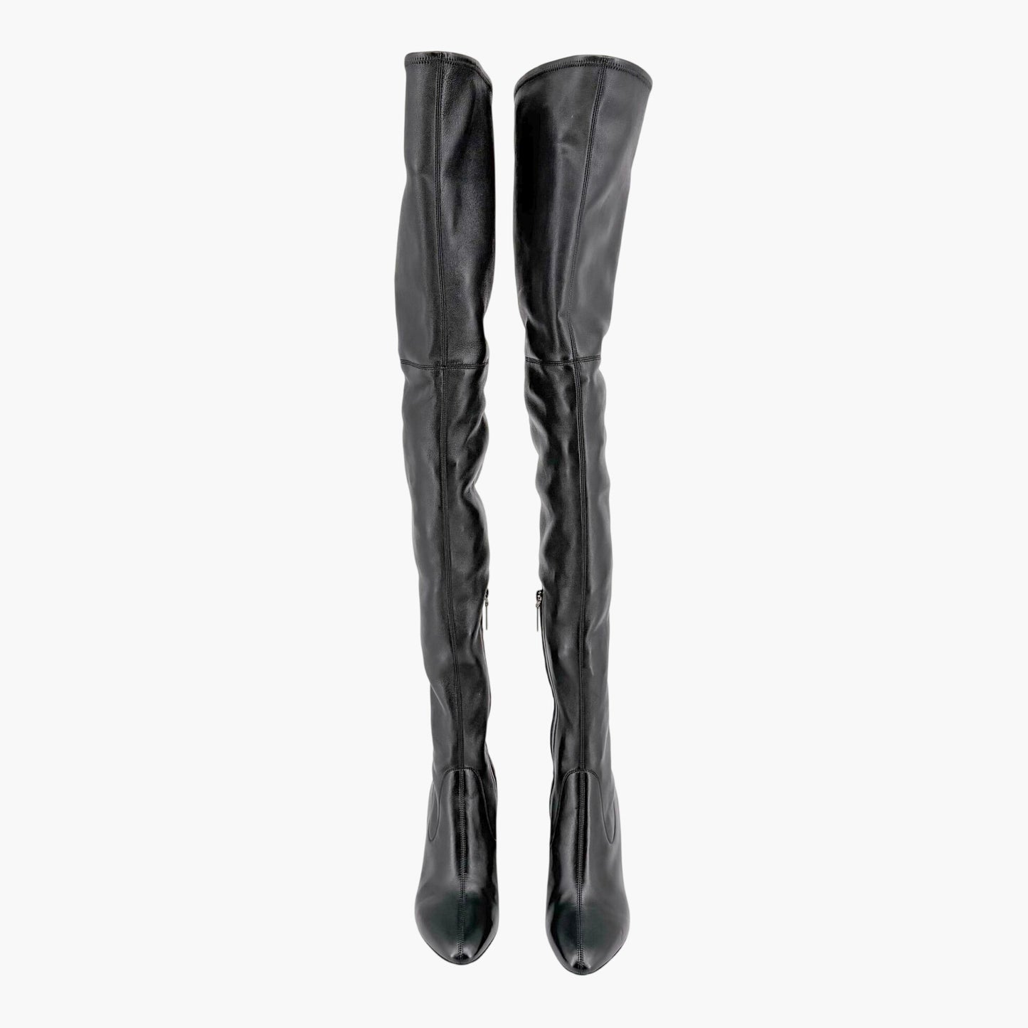 Saint Laurent Loulou Thigh High Boots Black Size 38.5
