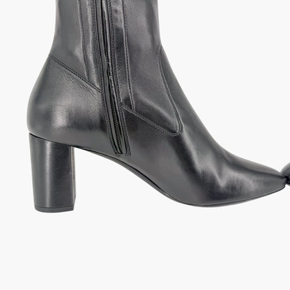 Saint Laurent Loulou Thigh High Boots Black Size 38.5
