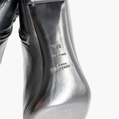 Saint Laurent Loulou Thigh High Boots Black Size 38.5