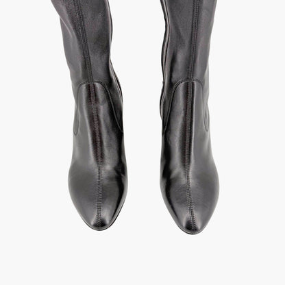Saint Laurent Loulou Thigh High Boots Black Size 38.5
