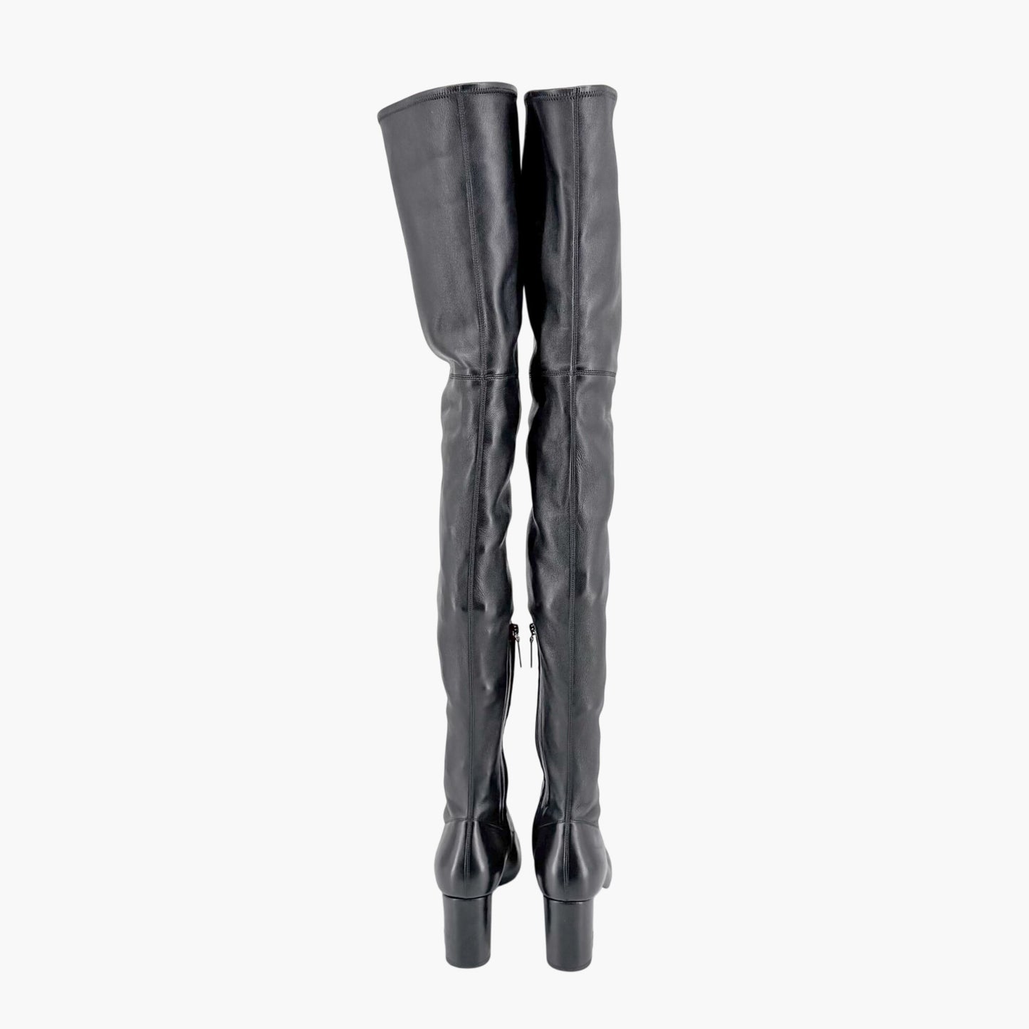 Saint Laurent Loulou Thigh High Boots Black Size 38.5