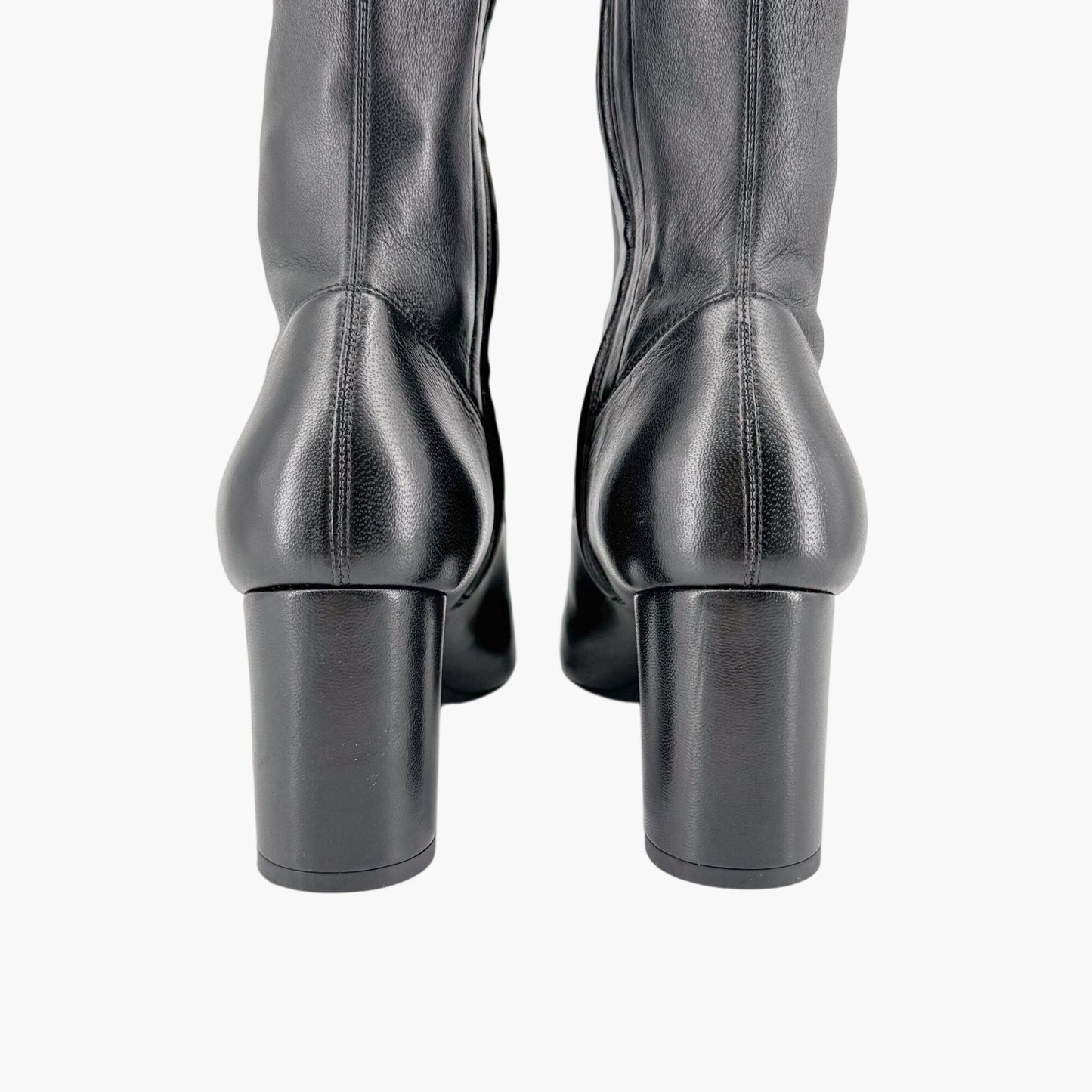 Saint Laurent Loulou Thigh High Boots Black Size 38.5