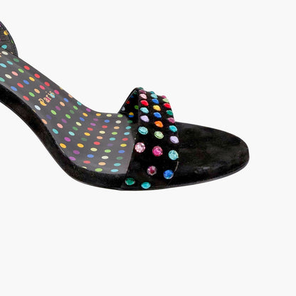Christian Louboutin O Marylin Strass Boum Sandals Black Size 38