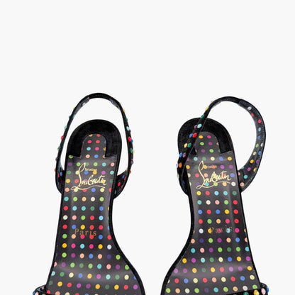 Christian Louboutin O Marylin Strass Boum Sandals Black Size 38