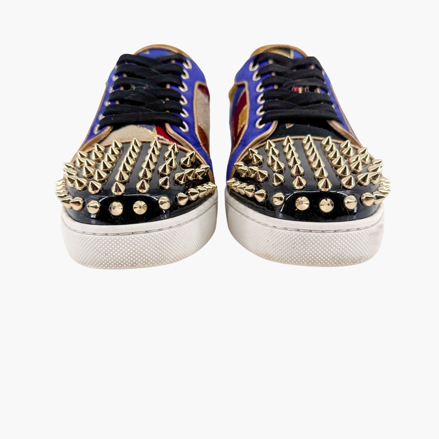 Christian Louboutin Vieira Spikes Orlato Sneakers in Multi Size 37.5