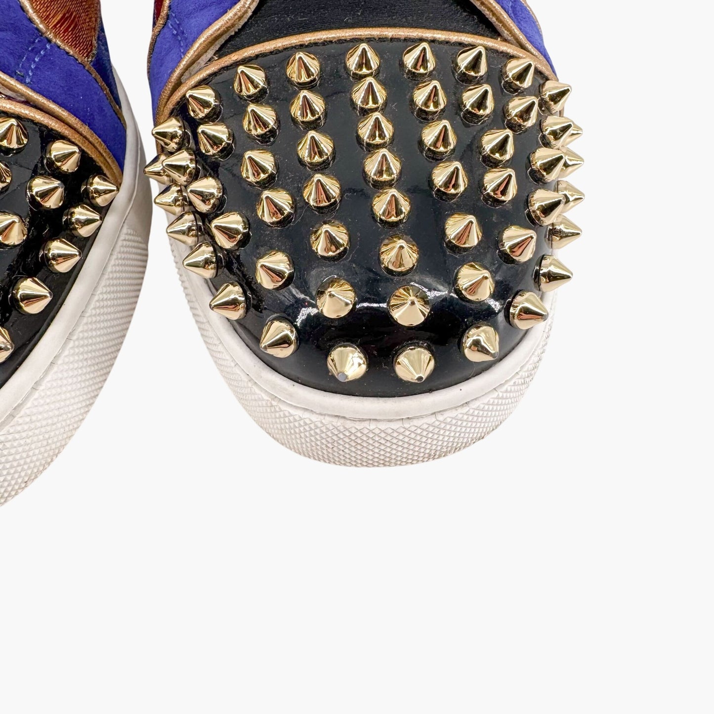 Christian Louboutin Vieira Spikes Orlato Sneakers in Multi Size 37.5