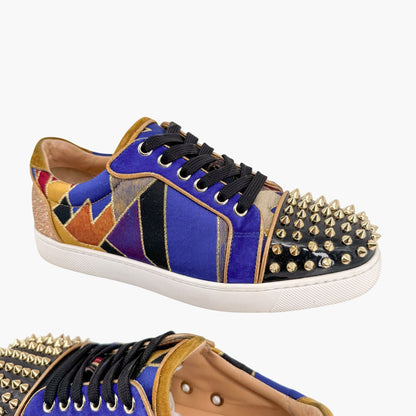 Christian Louboutin Vieira Spikes Orlato Sneakers in Multi Size 37.5