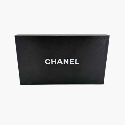 Chanel CC Wooden Platform Mule Sandals in White Leather Size 38