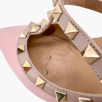 Valentino Garavani Rockstud Caged Pumps in Pink & Lavender Leather – Size 36.5