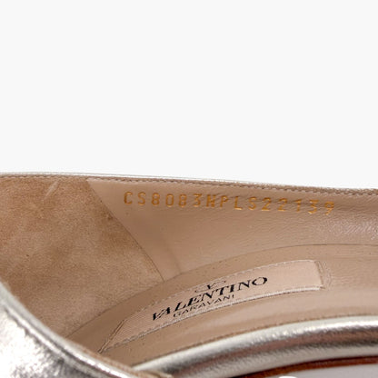 Valentino Garavani Triple Bow d’Orsay Pumps Gold Size 39