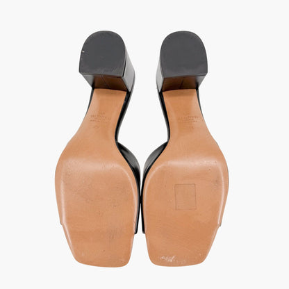 Valentino Garavani One Stud Mule Sandals Black Size 39