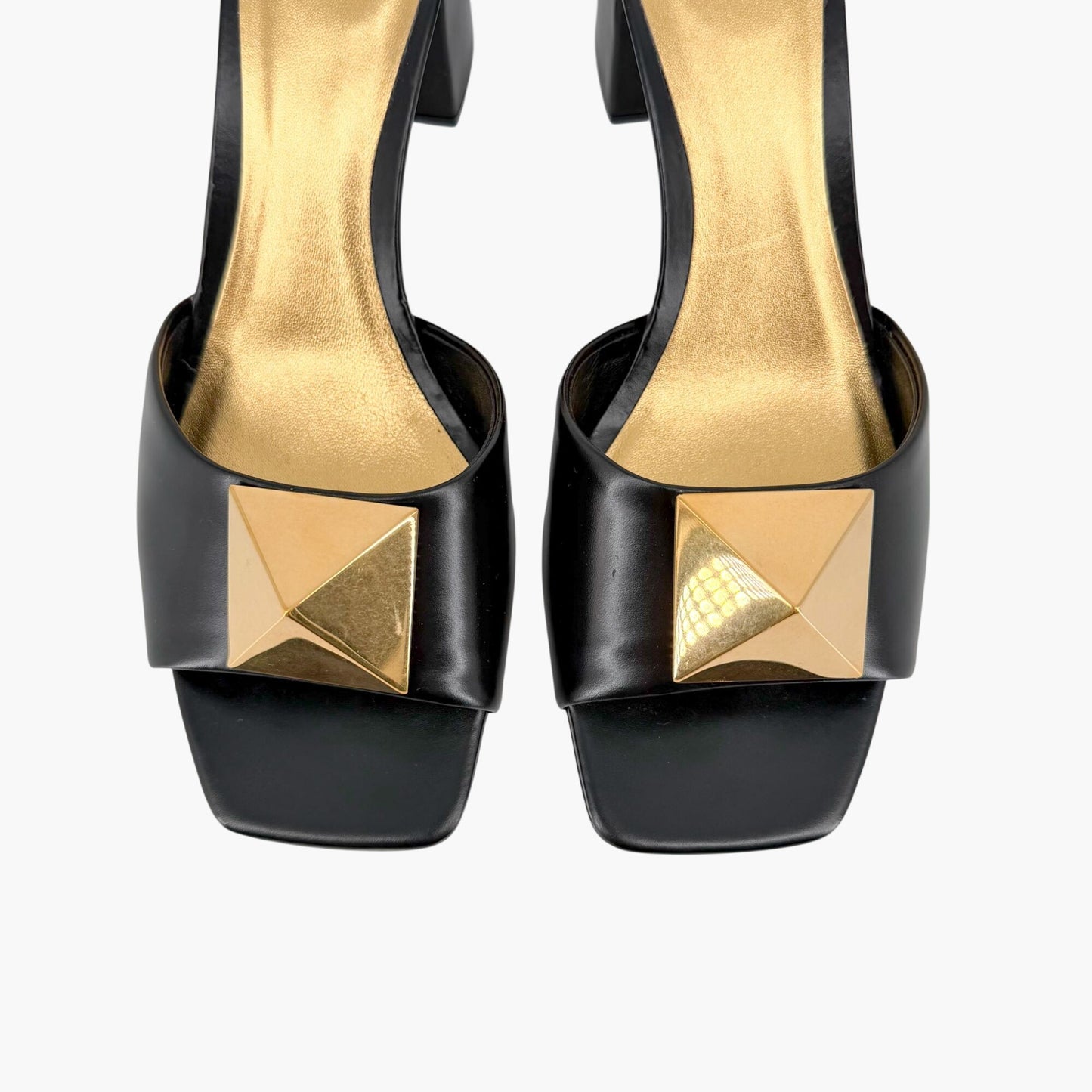 Valentino Garavani One Stud Mule Sandals Black Size 39