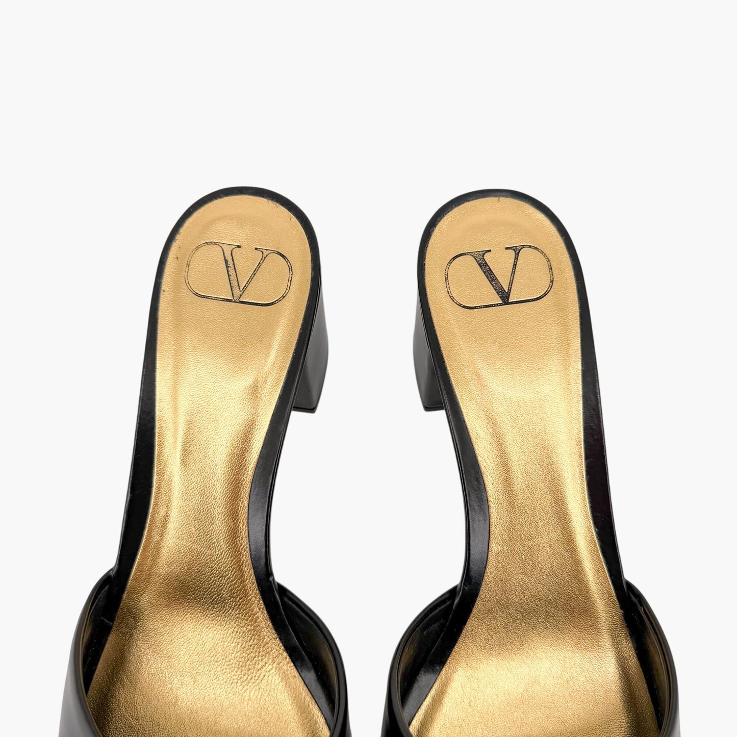 Valentino Garavani One Stud Mule Sandals Black Size 39