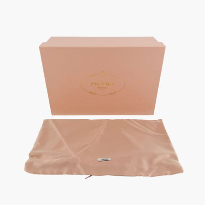 Prada Two Tone Block Heel Pumps Maroon Magenta Size 38.5