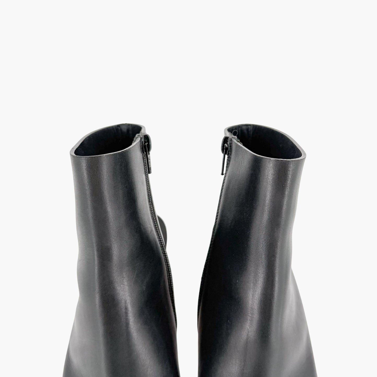 Chanel Peep Toe Wedge Booties Black Size 39