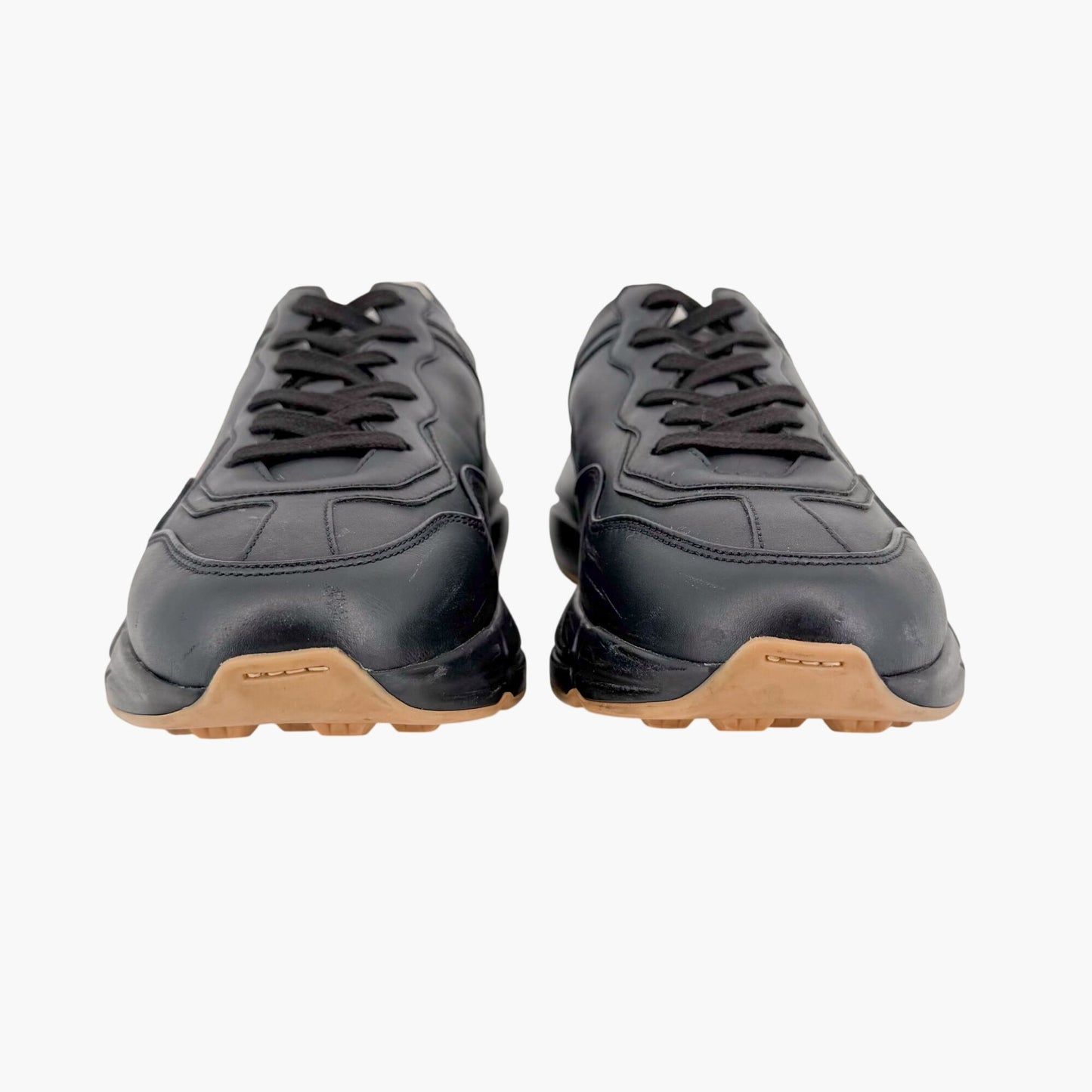 Gucci Rhyton Rainbow Logo Sneakers Black Size 37.5