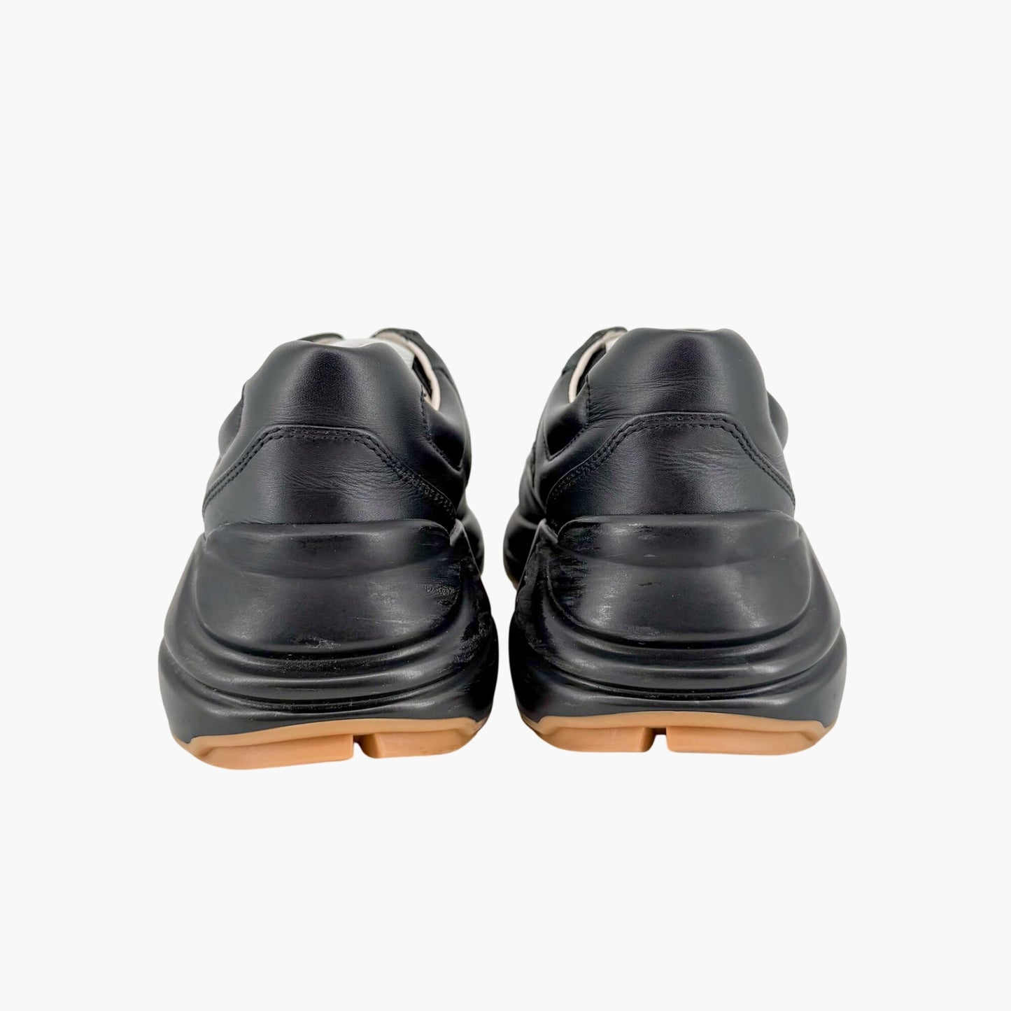 Gucci Rhyton Rainbow Logo Sneakers Black Size 37.5