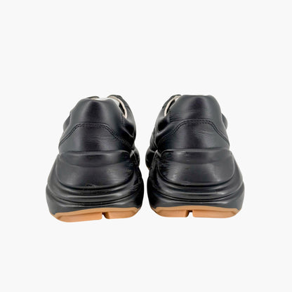 Gucci Rhyton Rainbow Logo Sneakers Black Size 37.5