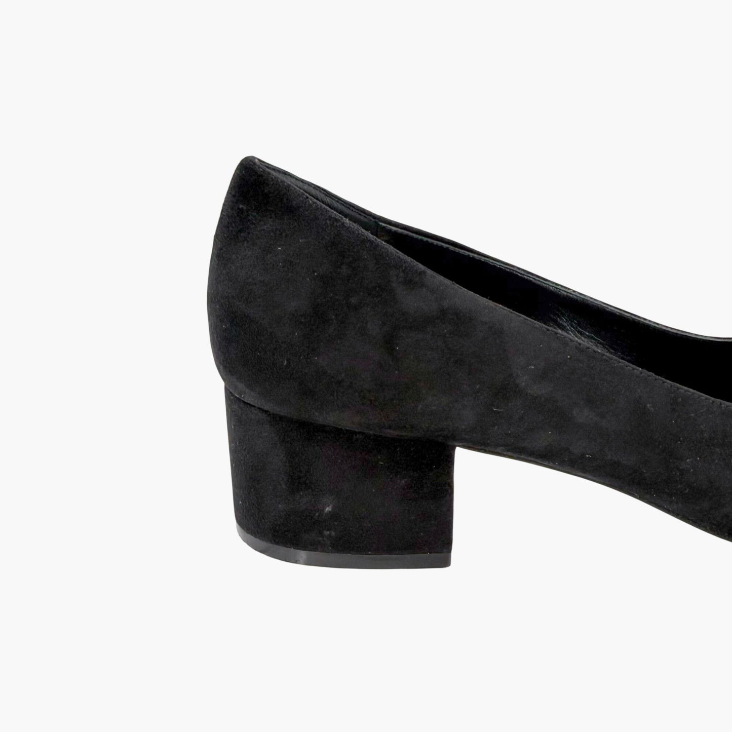 Valentino Garavani VLogo Fold Over Pumps Black Suede Size 39.5