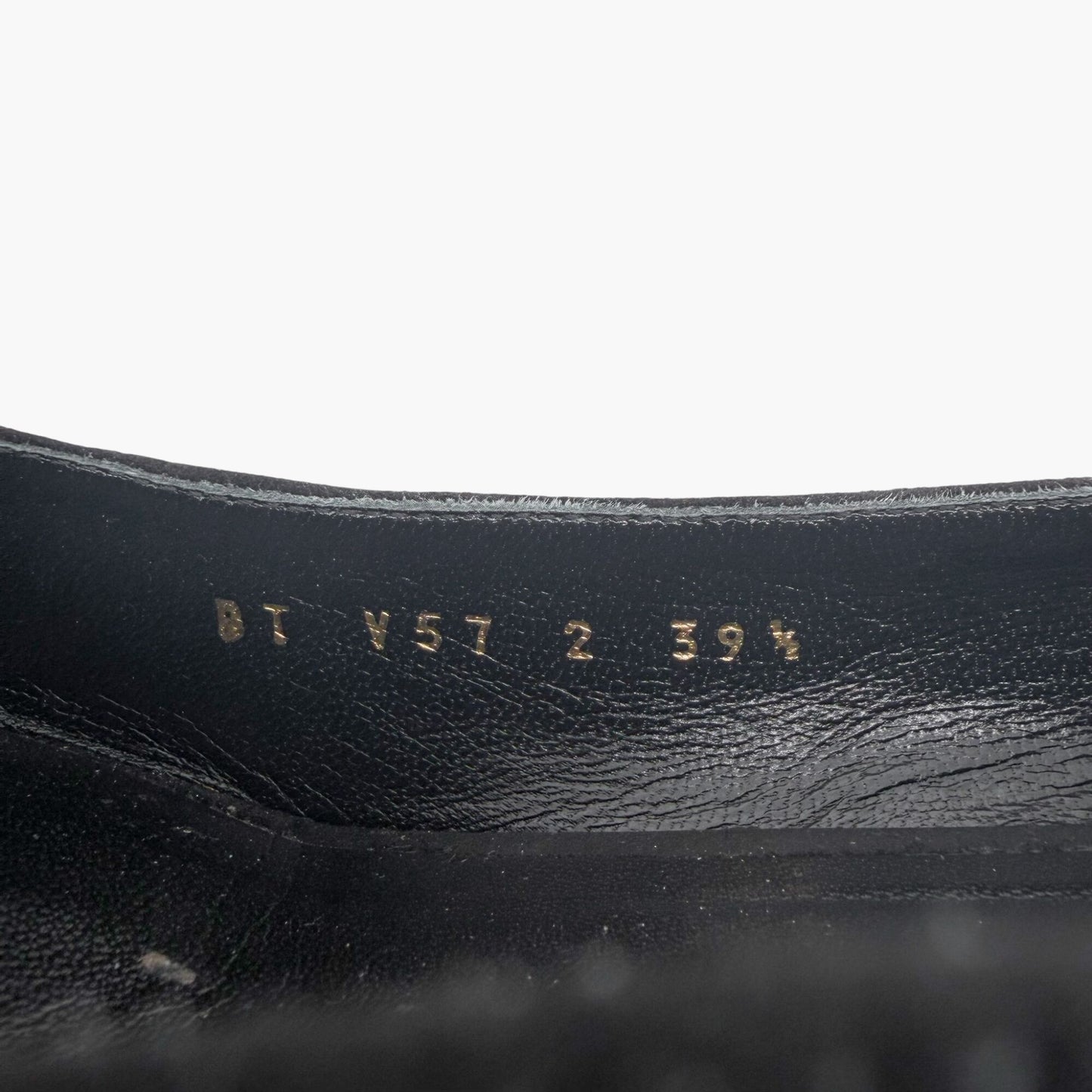 Valentino Garavani VLogo Fold Over Pumps Black Suede Size 39.5