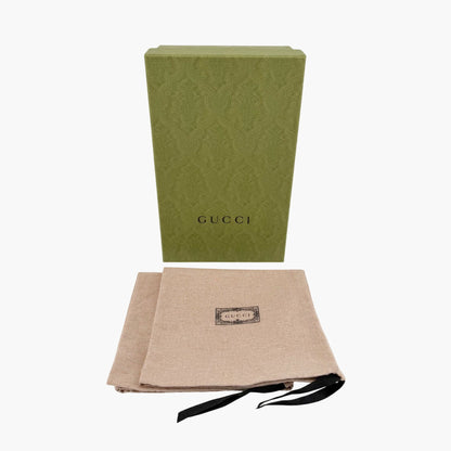 Gucci Brixton Horsebit Loafers Black Web Stripe Size 38.5