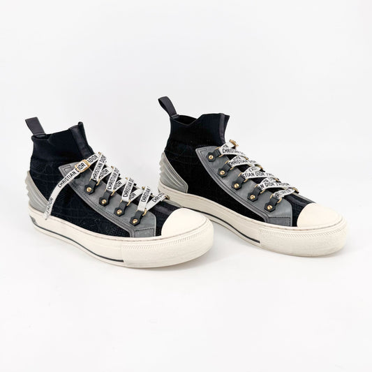 Christian Dior Walk'N'Dior J'Adior High-Top Sock Sneakers in Black – Size 39.5