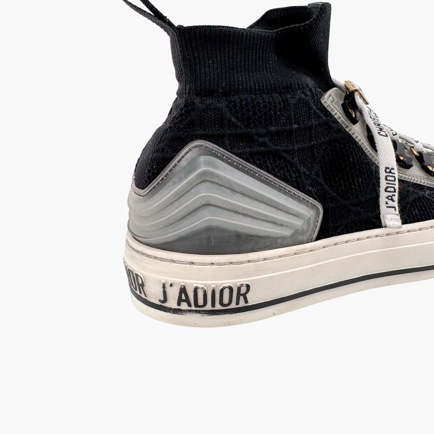 Christian Dior Walk'N'Dior J'Adior High-Top Sock Sneakers in Black – Size 39.5