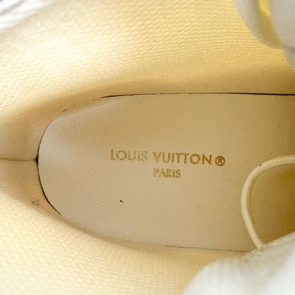 Louis Vuitton Squad Sneaker Boots in White Canvas with Pink Sole – Size 38