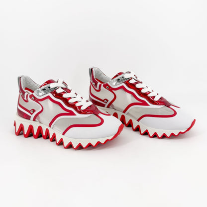 Christian Louboutin Sharkina Sneakers White Red Size 38.5