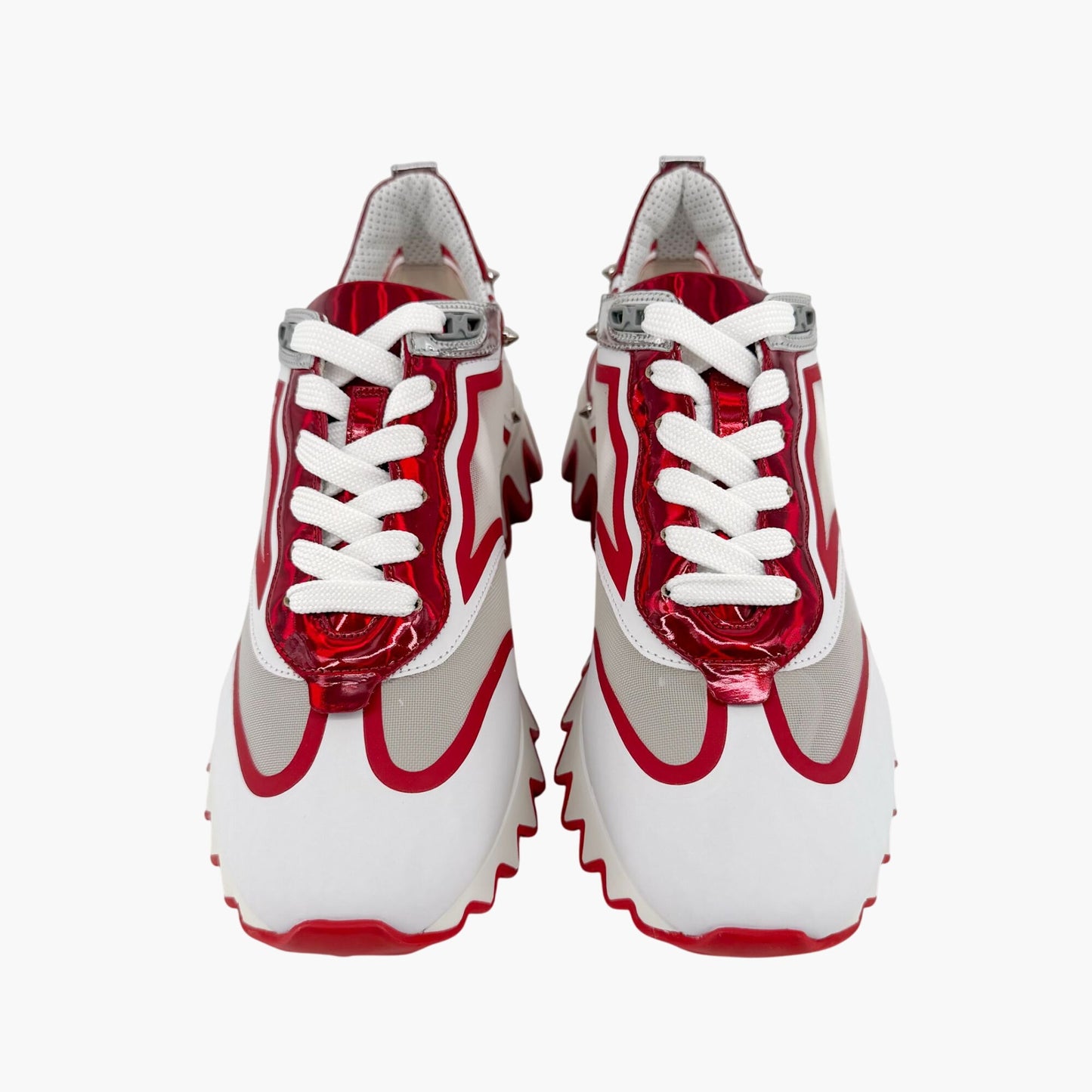 Christian Louboutin Sharkina Sneakers White Red Size 38.5