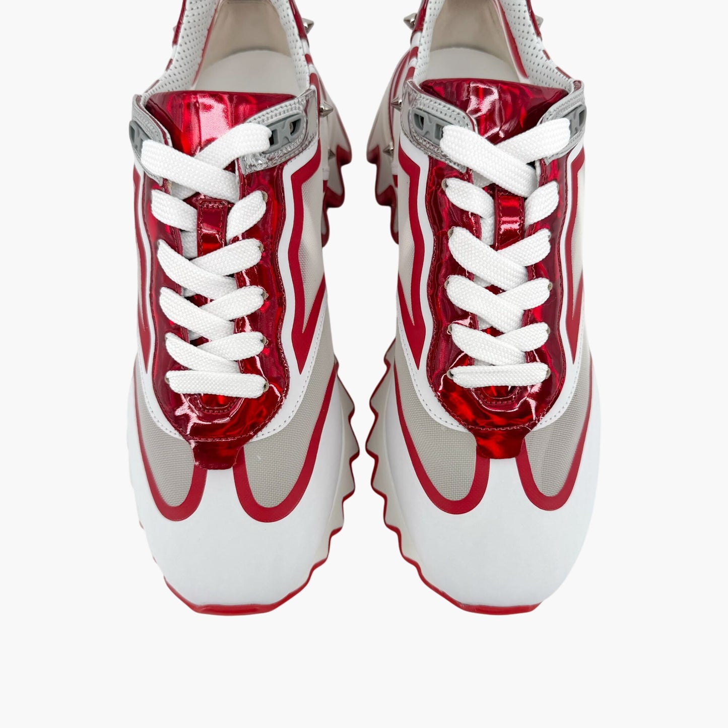 Christian Louboutin Sharkina Sneakers White Red Size 38.5