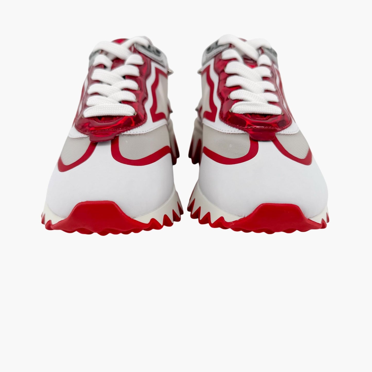 Christian Louboutin Sharkina Sneakers White Red Size 38.5