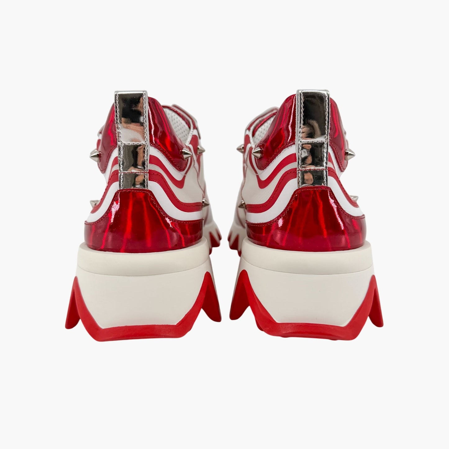 Christian Louboutin Sharkina Sneakers White Red Size 38.5