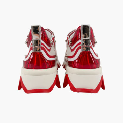 Christian Louboutin Sharkina Sneakers White Red Size 38.5
