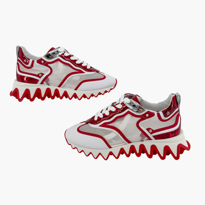 Christian Louboutin Sharkina Sneakers White Red Size 38.5