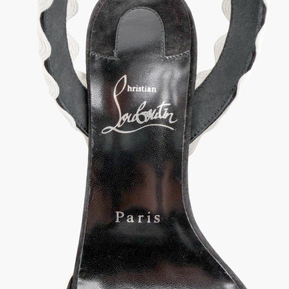 Christian Louboutin Corolobessa 85 Sandals Black Suede Size 37