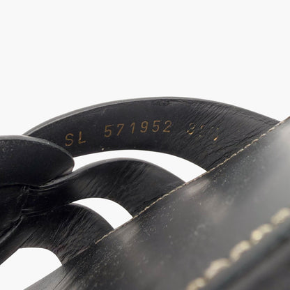 Saint Laurent Tribute Slide Sandals Black Size 38.5