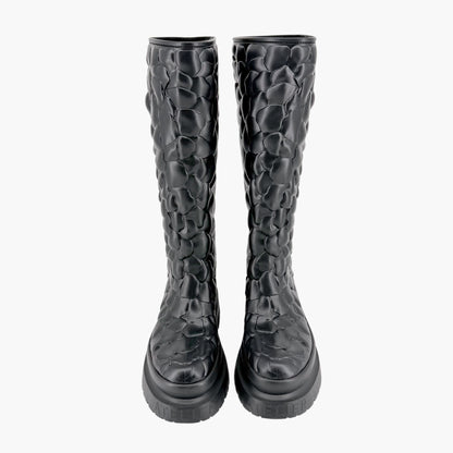 Valentino Atelier 03 Rose Rain Boots Black Size 38