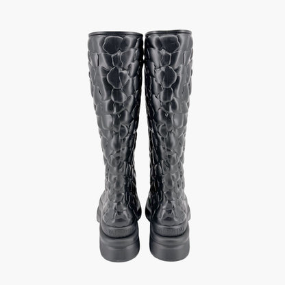 Valentino Atelier 03 Rose Rain Boots Black Size 38