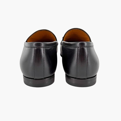 Gucci Jordaan Horsebit Loafers Black Leather Size 36.5