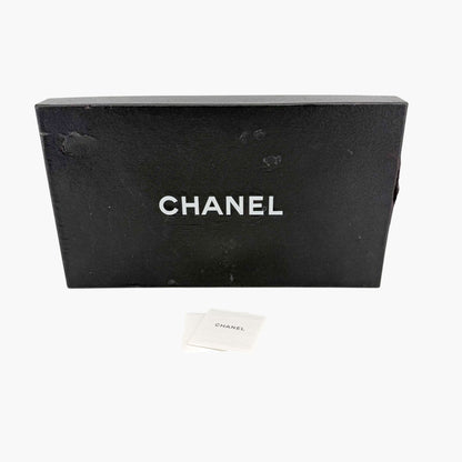 Chanel Chain Dad Sandals Gold Satin Size 38.5