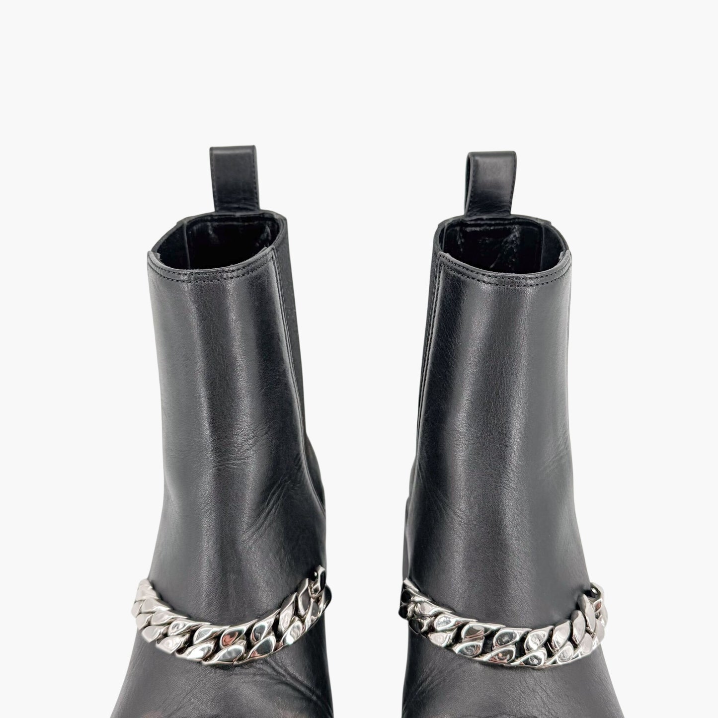 Gucci Deva Horsebit Chelsea Boots Black Leather Size 39.5