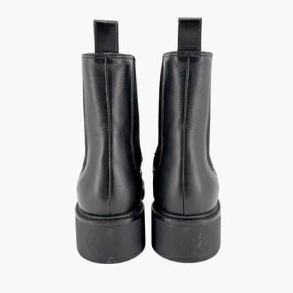 Gucci Deva Horsebit Chelsea Boots Black Leather Size 39.5