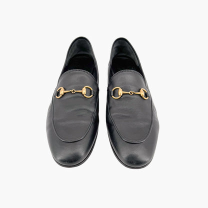 Gucci Brixton Horsebit Loafers in Black Leather Size 37.5