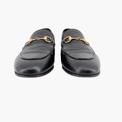 Gucci Brixton Horsebit Loafers in Black Leather Size 37.5