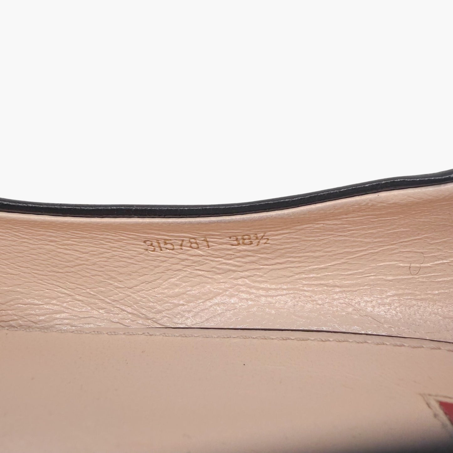 Prada Cap Toe Logo Ballet Pumps in Black Leather Size 38.5