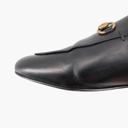 Gucci Princetown Horsebit Loafer Mules in Black Leather – Size 40