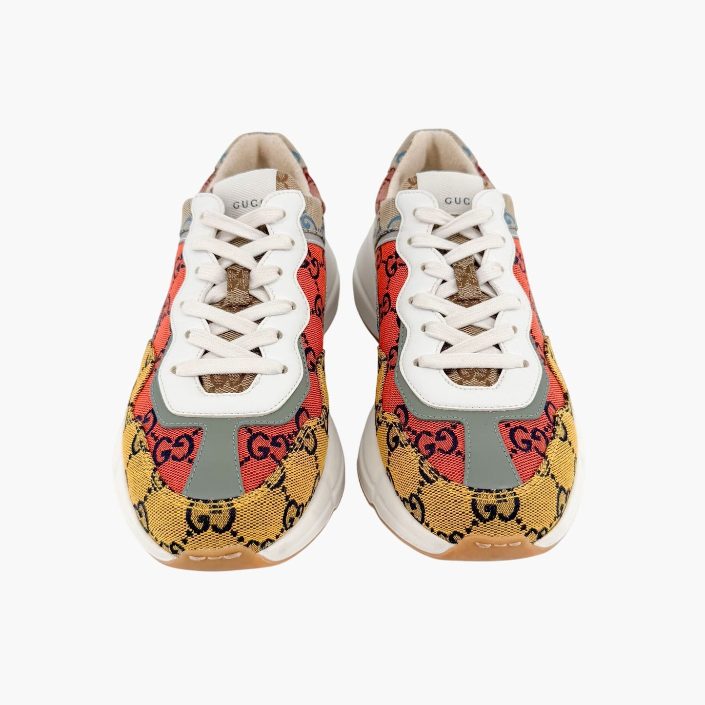 Gucci Rhyton Sneakers in Multi GG Monogram Canvas Size 37.5