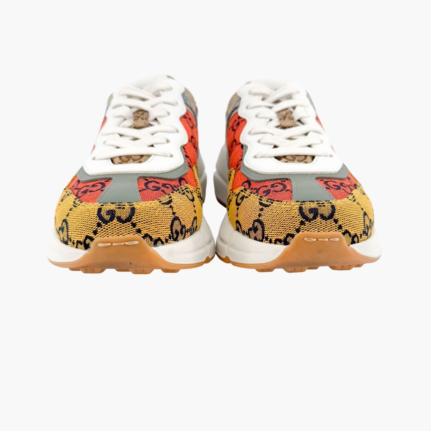 Gucci Rhyton Sneakers in Multi GG Monogram Canvas Size 37.5